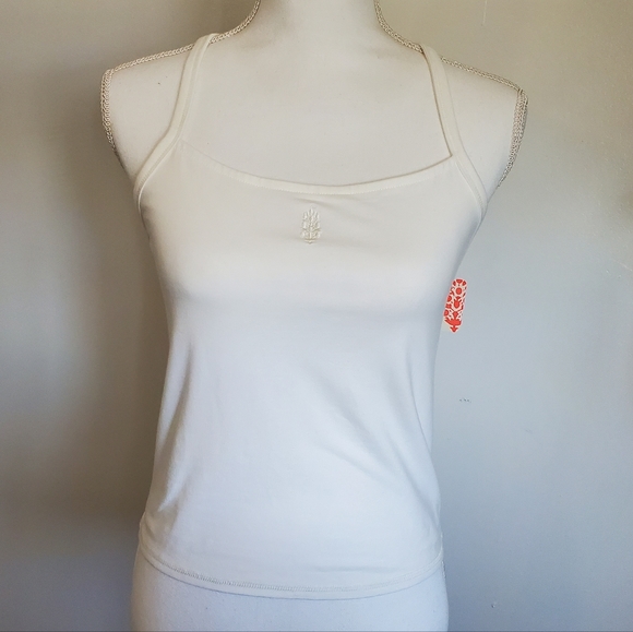 🚫SOLD🚫 NWT Free People Movement Sporty Moment Tank in Ivory, Sz M - Picture 2 of 7
